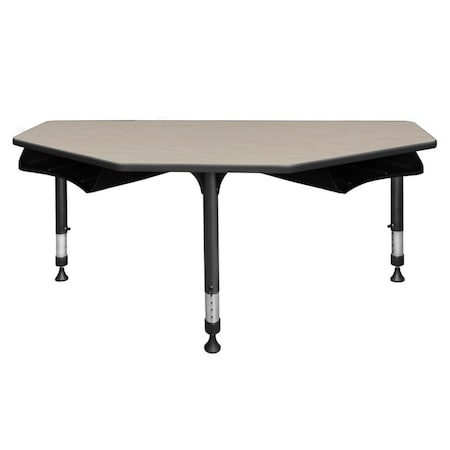 Regency I-Promise Desks, 24 D X 23-34 H, 60 W X Wood, Metal, Maple IP2SD2BX6024PL